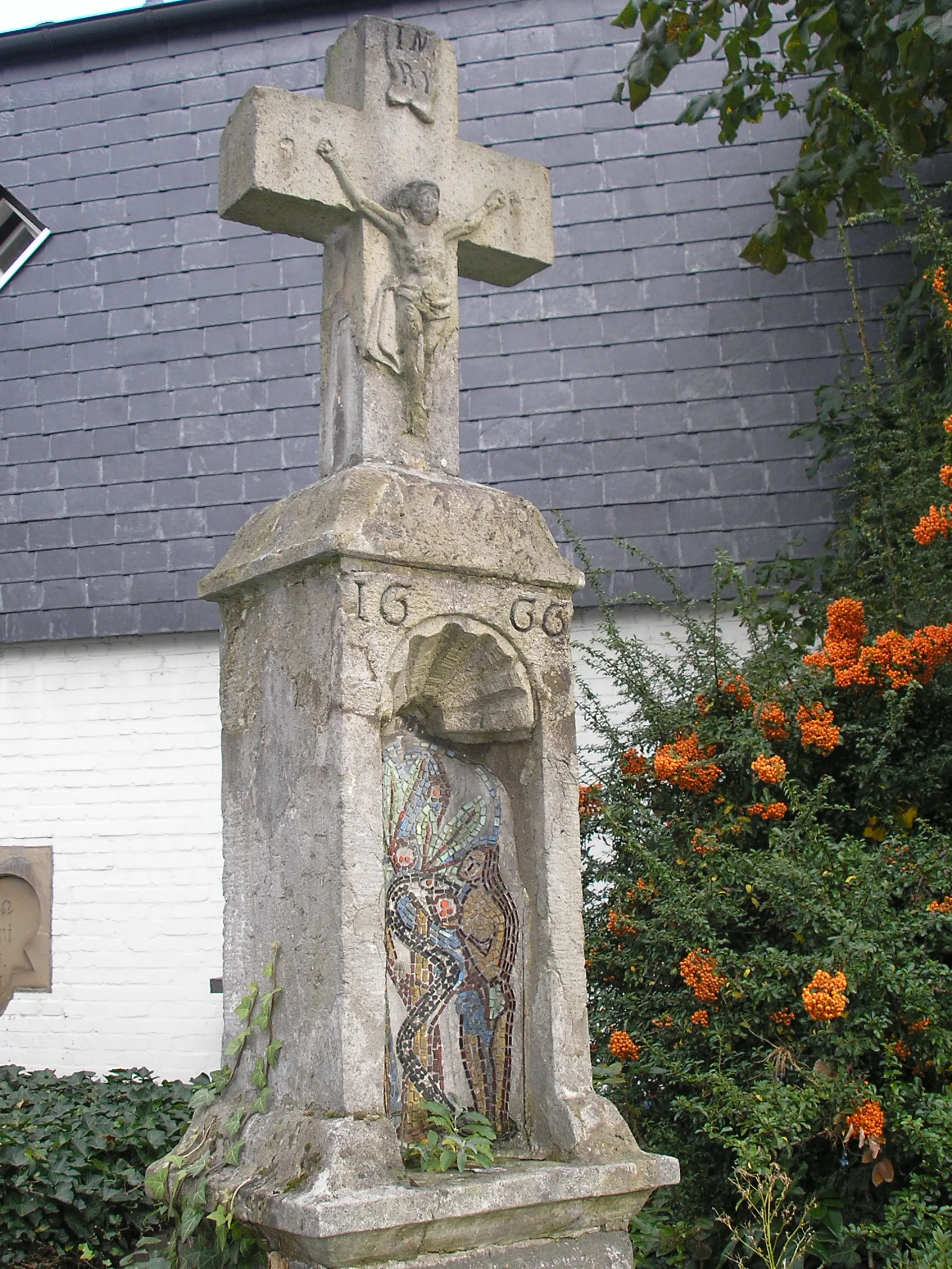 Pestkreuz von 1666 in Köln-Poll