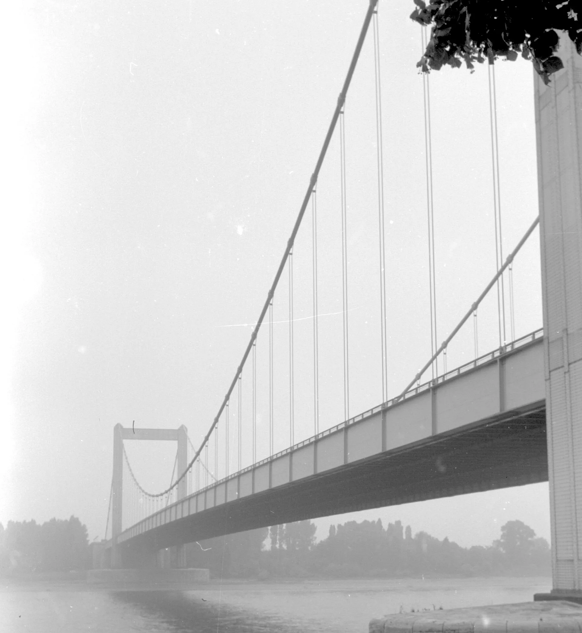 Die Rheinbrücke am 6. Juni 1971