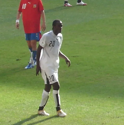 Czech Republic versus Ghana at the 2006 World Cup. Otto Addo (20)