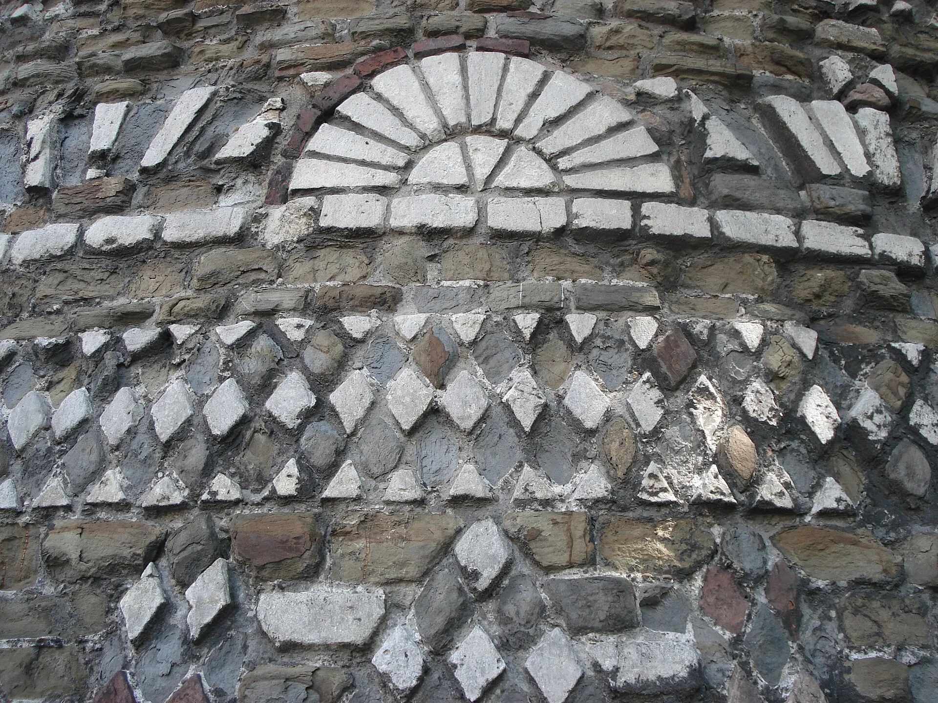 Northwest Corner Tower of the city wall of cologne, built by the Roman colony Colonia Claudia Ara Agrippinensium in the 2nd and 3rd century AD. -- side view --