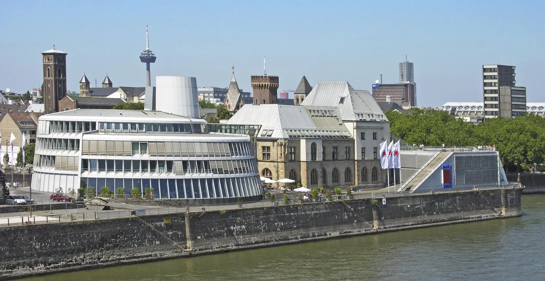 Koeln, Schokoladenmuseum, Rheinfront