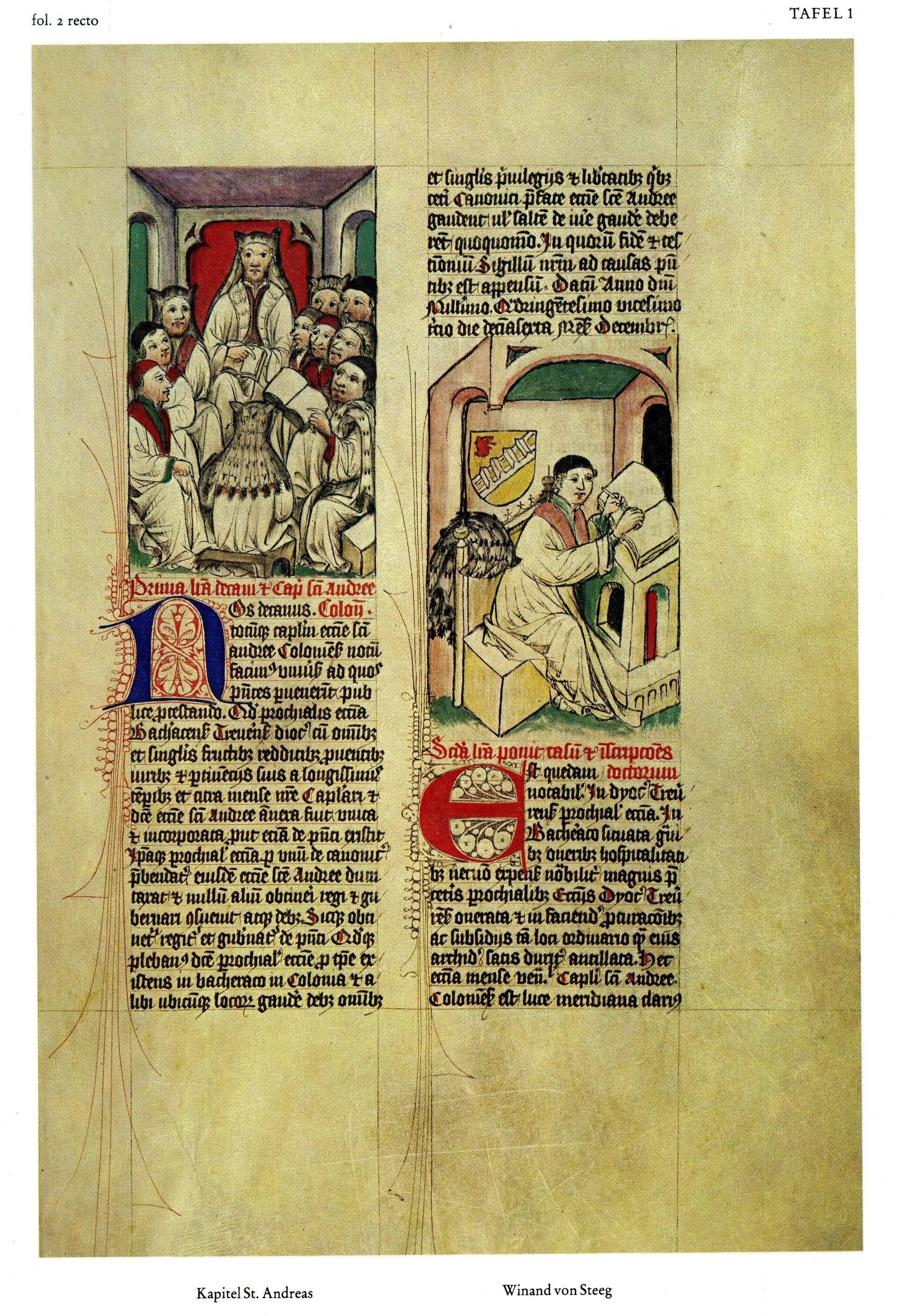 Reproduction of a painting by Wynandus de Stega 1426