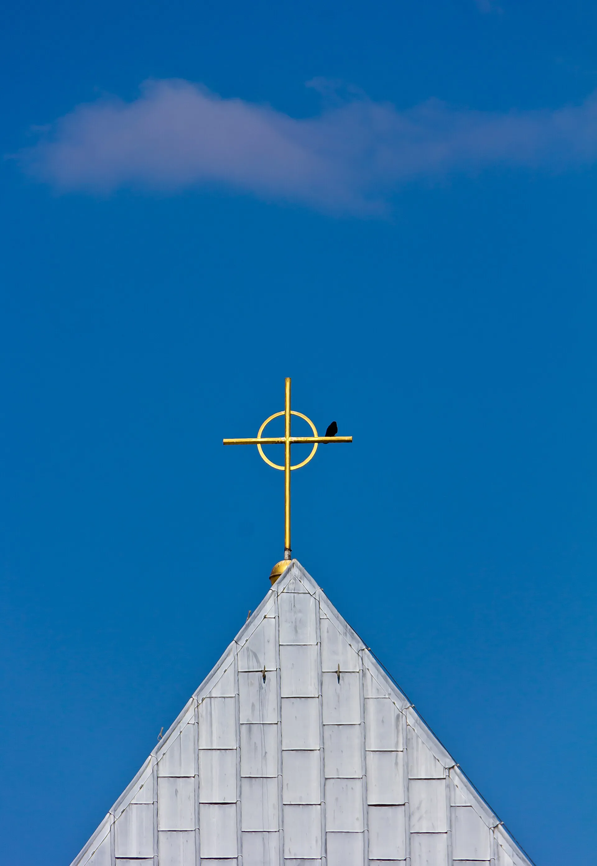 St. Georg, Köln, Turmkugel mit Kreuz