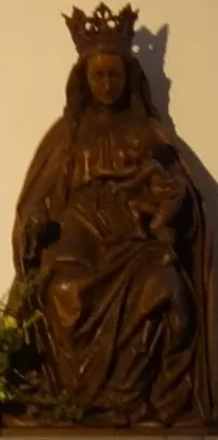 St. Hubertus Köln-Brück: Madonnenstatue (15. Jahrhundert)
