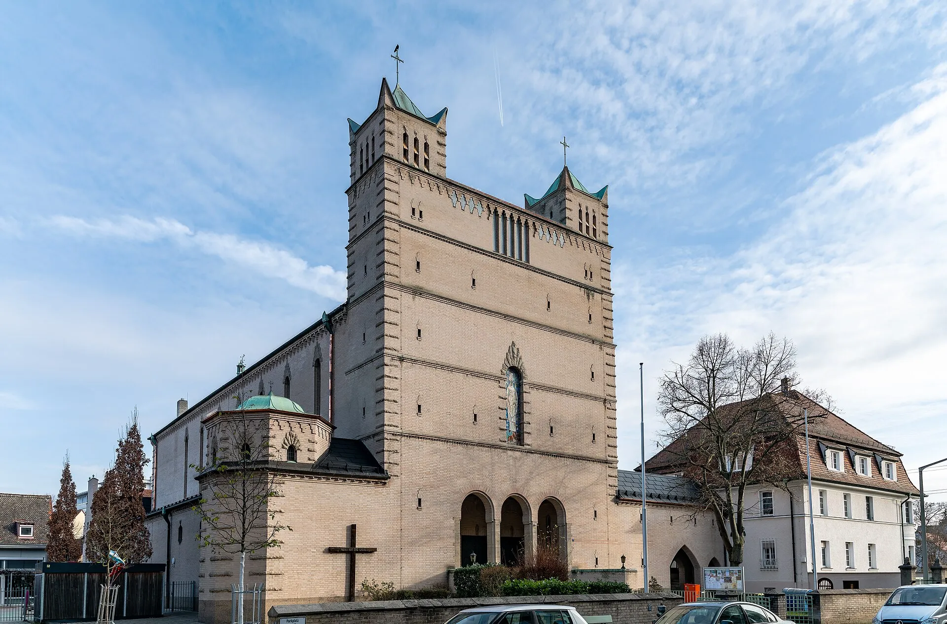 Nürnberg: Lindnerstraße 7, Kath. Pfarrkirche St. Karl Borromäus