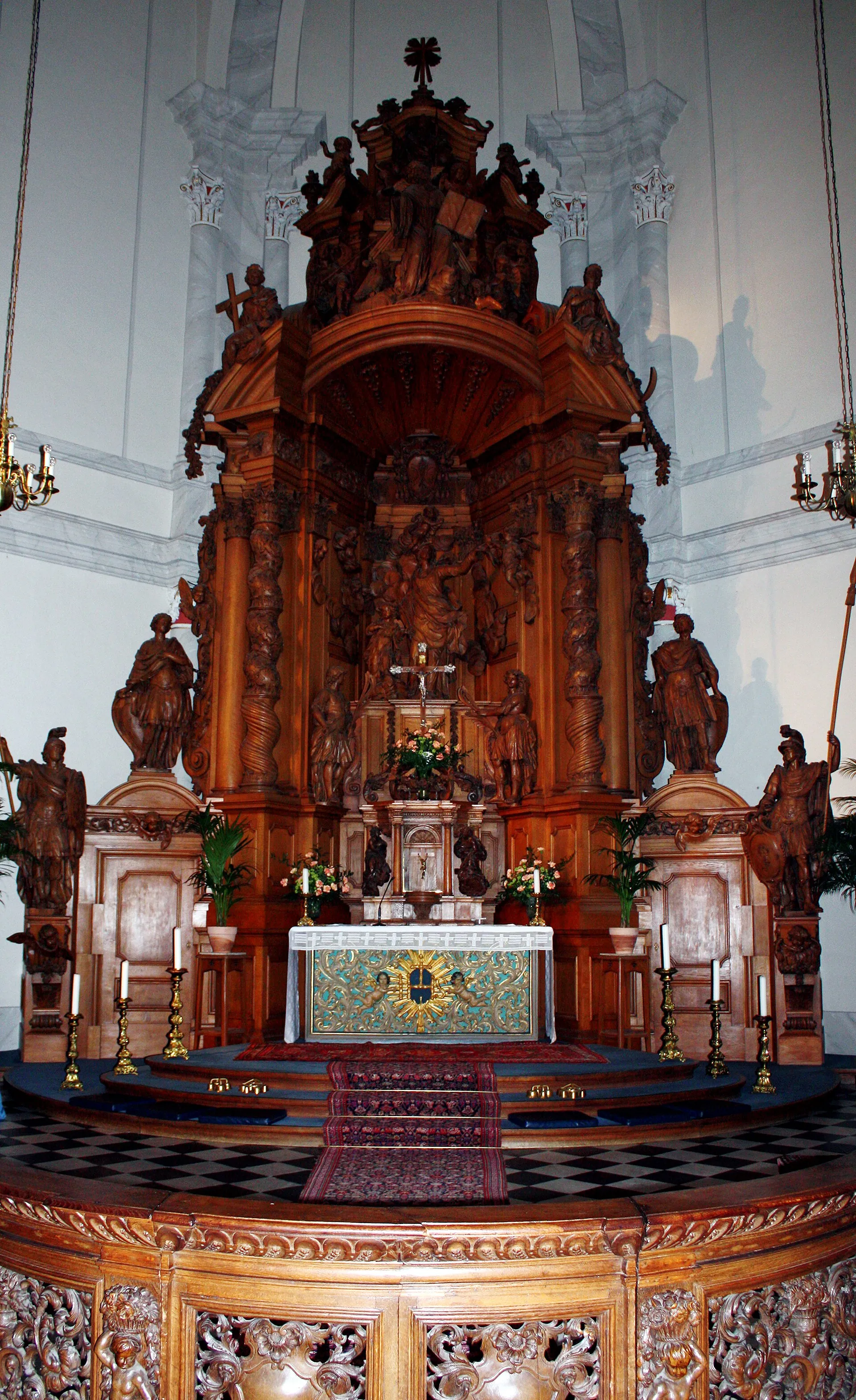 Köln, St. Maria in der Kupfergasse. Innenraum, Altar Detailaufnahme