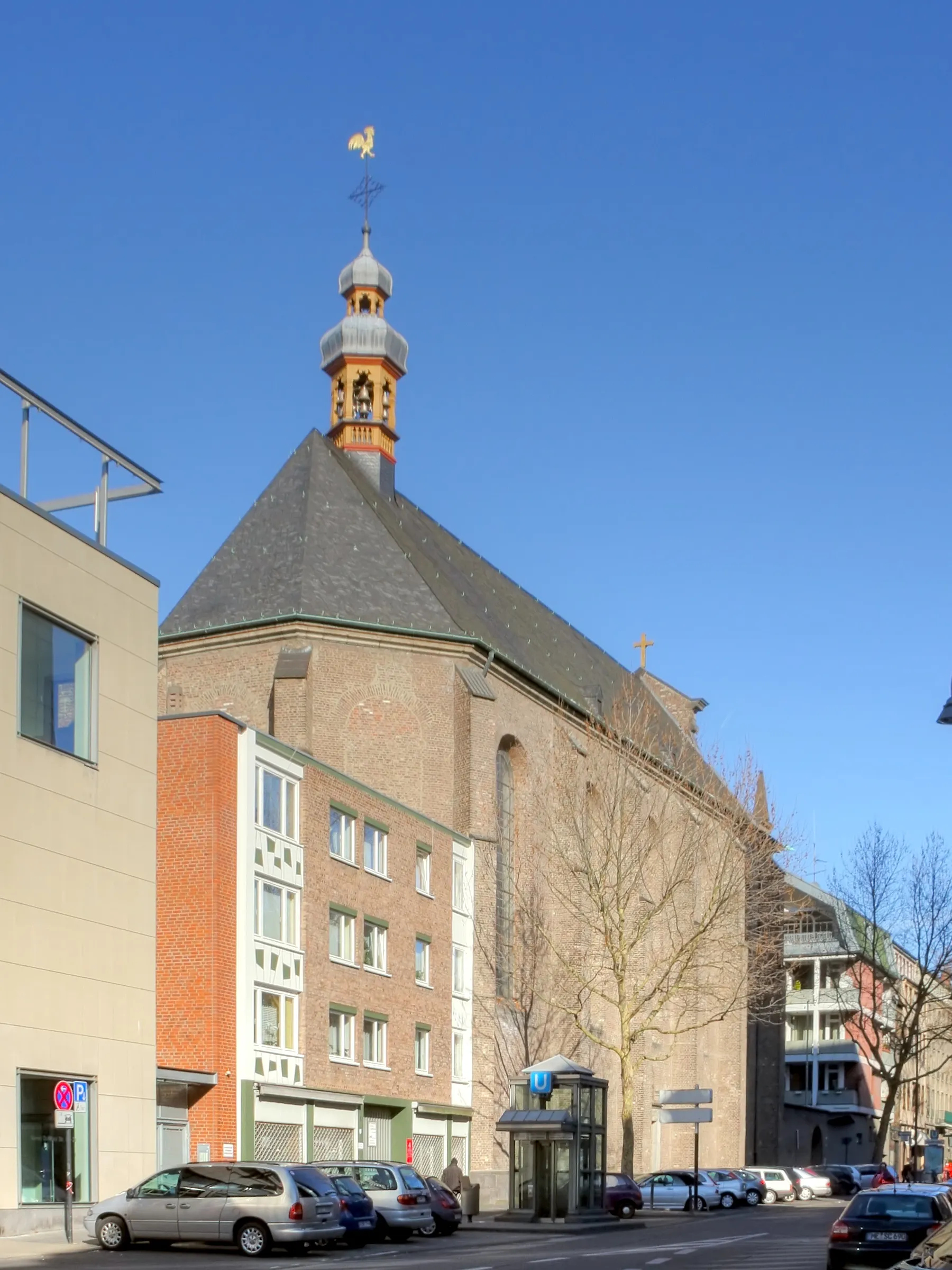 Südostseite der Kirche St. Maria in der Kupfergasse, Köln.