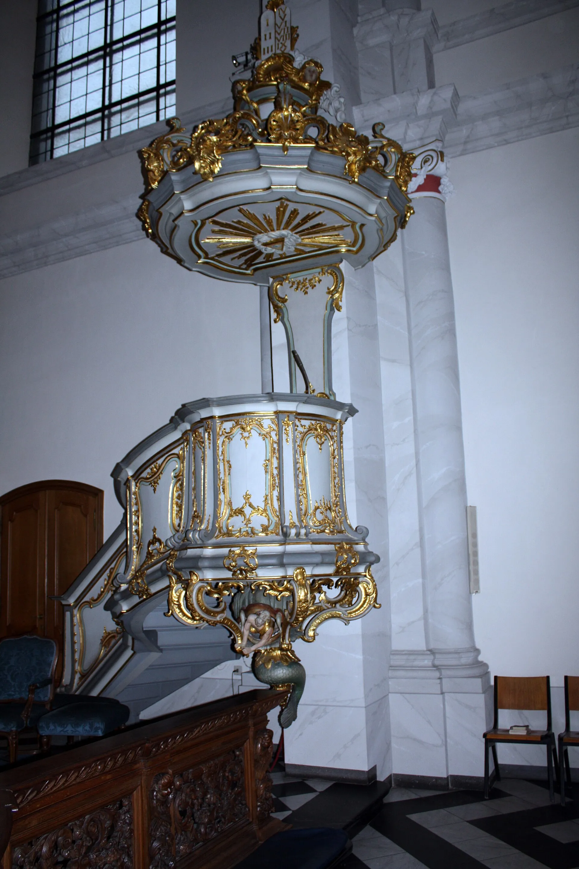 Köln, St. Maria in der Kupfergasse. Innenraum, Kanzel.