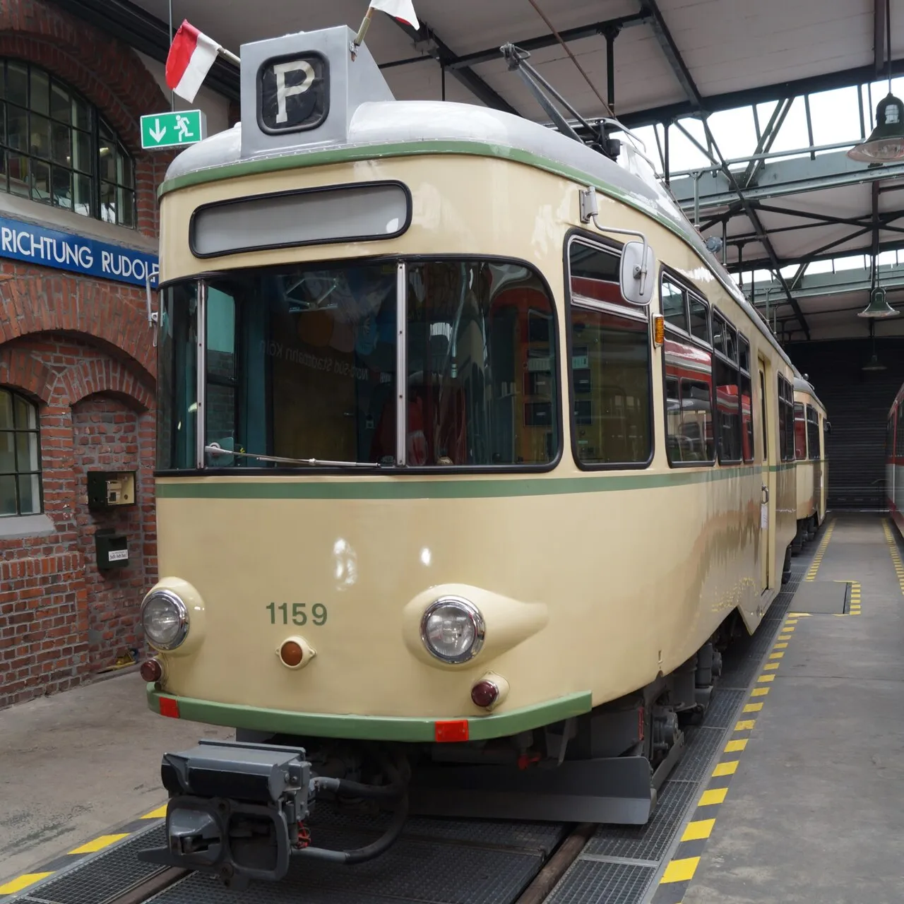 Wagen 1159 im Straßenbahn-Museum Thielenbruch