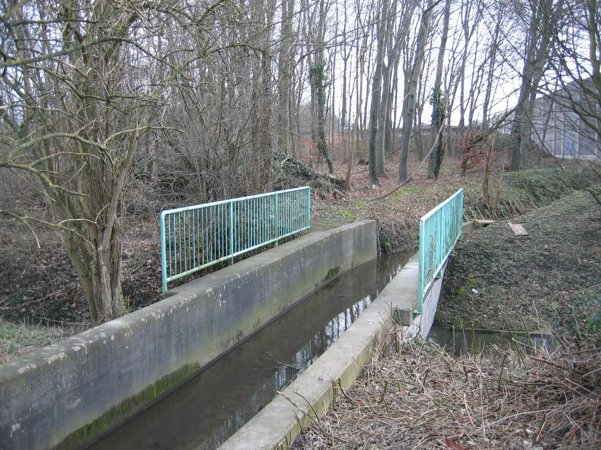 Kreuzung des Strunder Bachs mit dem Faulbach in Köln-Holweide
