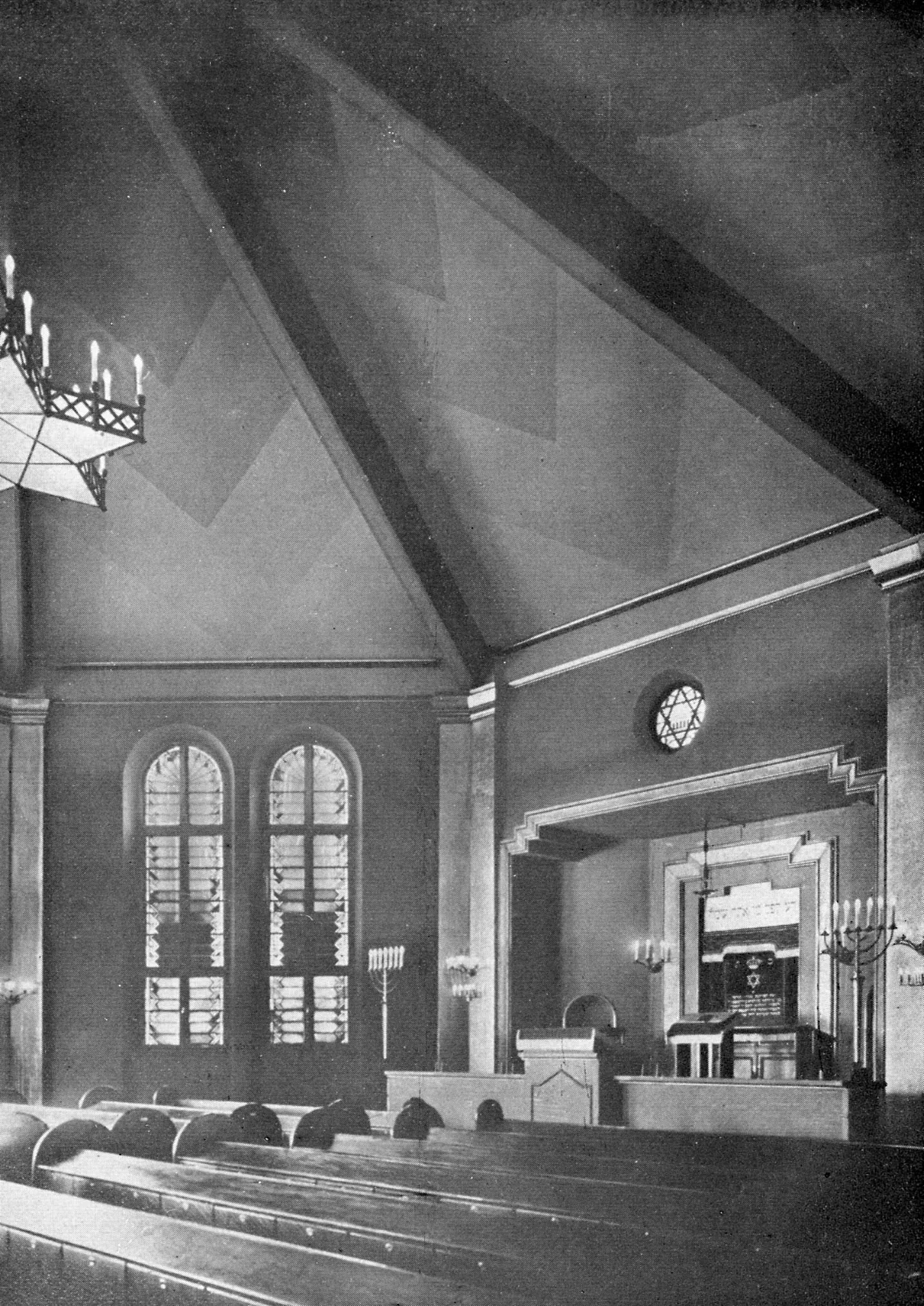 Synagogue of Ehrenfeld built in 1927 and destroyed by the nazis during the Kristalnacht