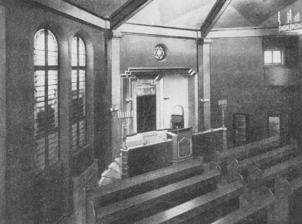 Synagogue of Ehrenfeld built in 1927 and destroyed by the nazis during the Kristalnacht