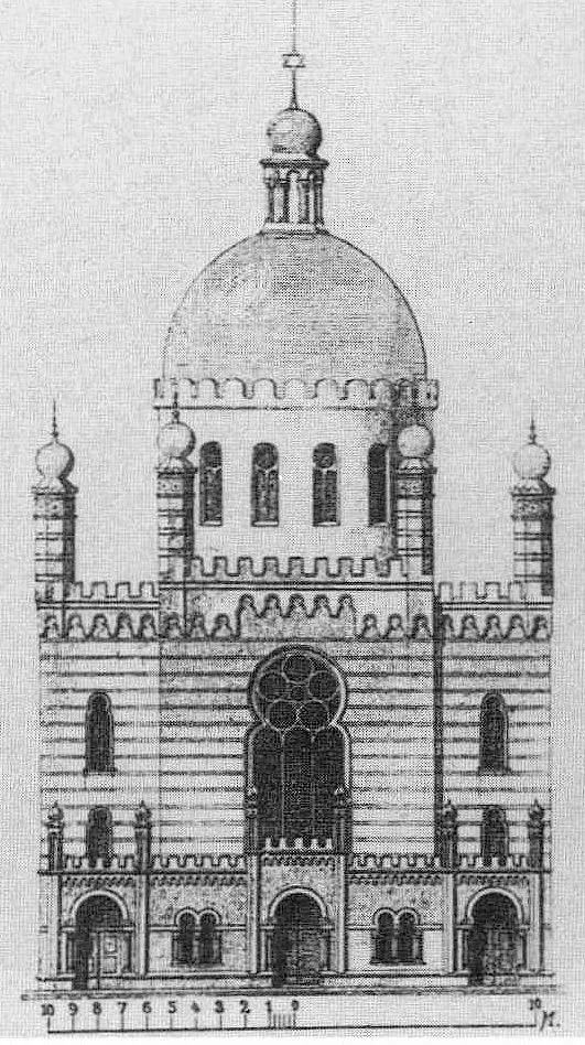 Synagogue of Cologne- Architect drawing
