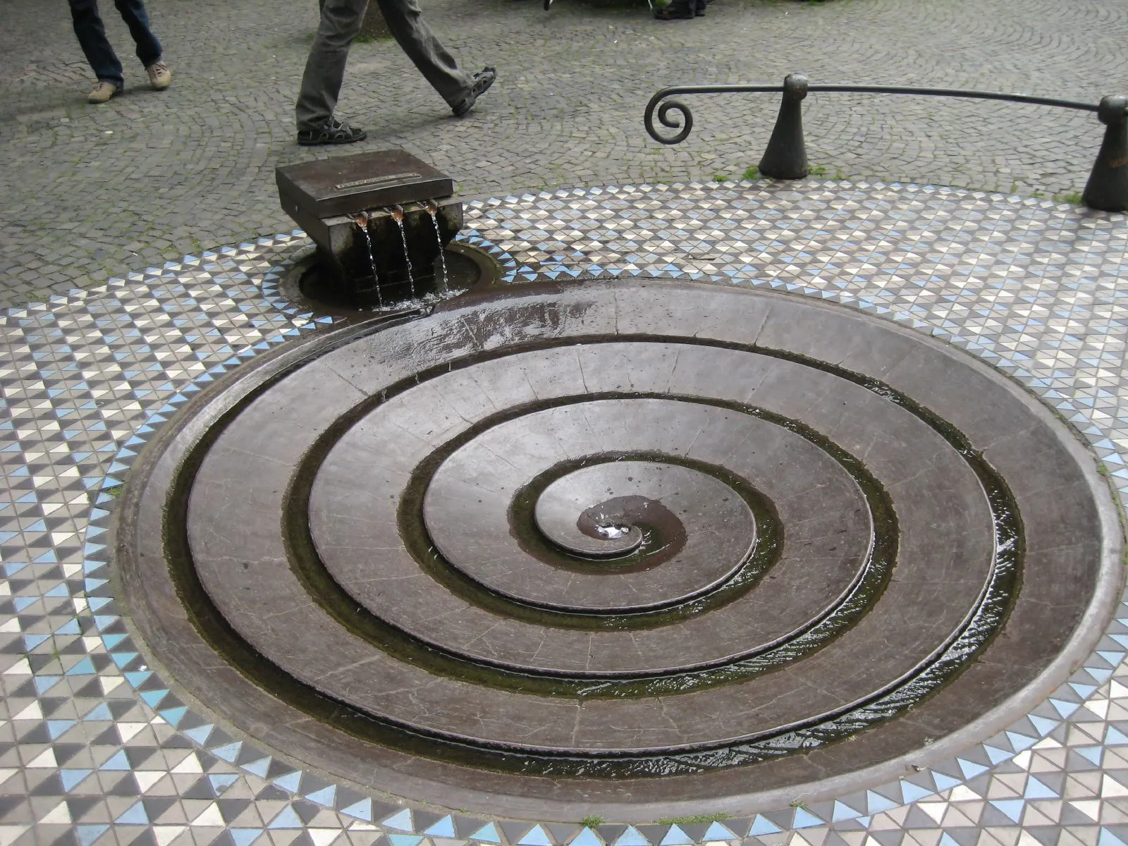 Dove's fountain by Ewald Mataré 1953 west of Cologne Cathedral