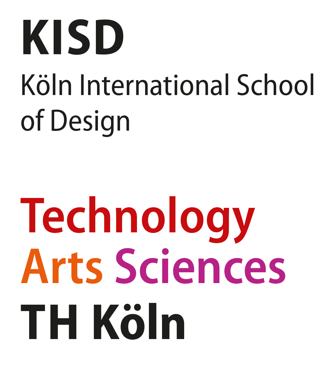Official wordmark of KISD – Köln International School of Design – an institute of TH Köln.