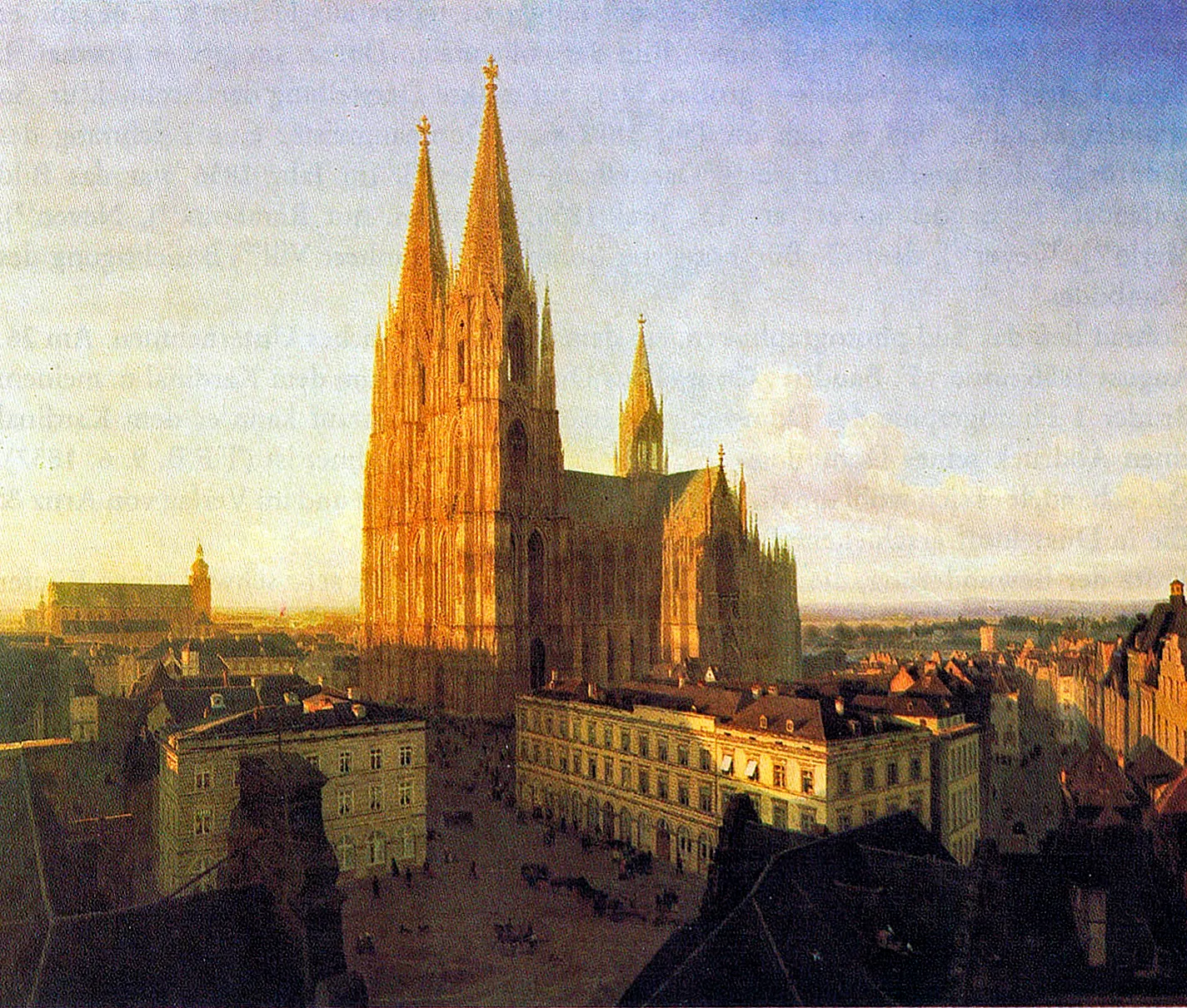 Carl Emanuel Conrad – Das große Dombild (1856) mit dem Wallrafplatz im Vordergrund