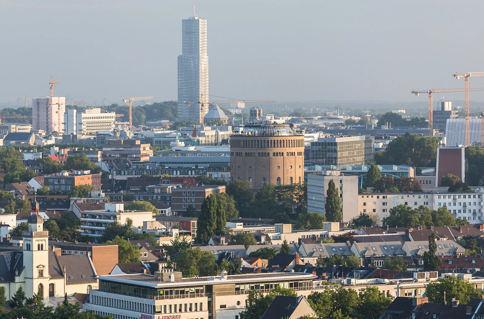 Hot air balloon trip across Cologne