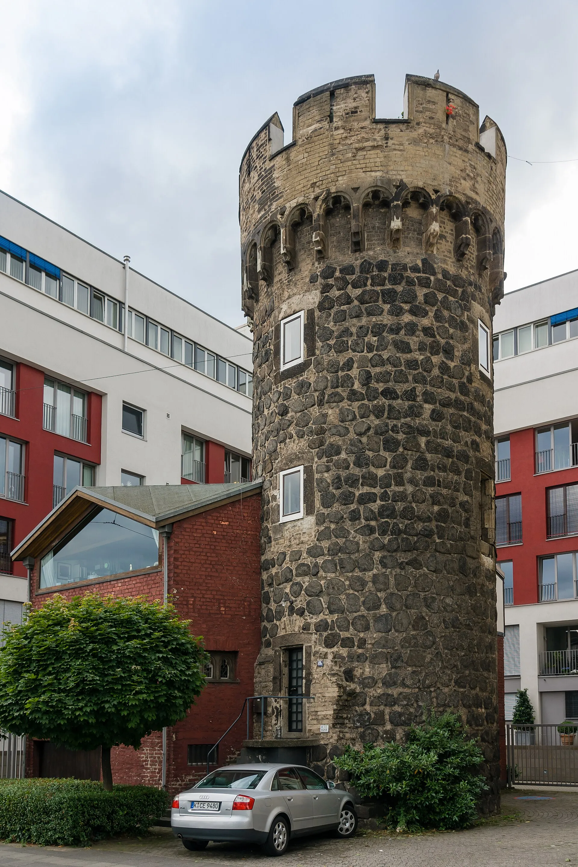 " Weckschnapp ", alter Befestigungsturm der Kölner Stadtmauer. Heute denkmalgeschütztes Objekt.